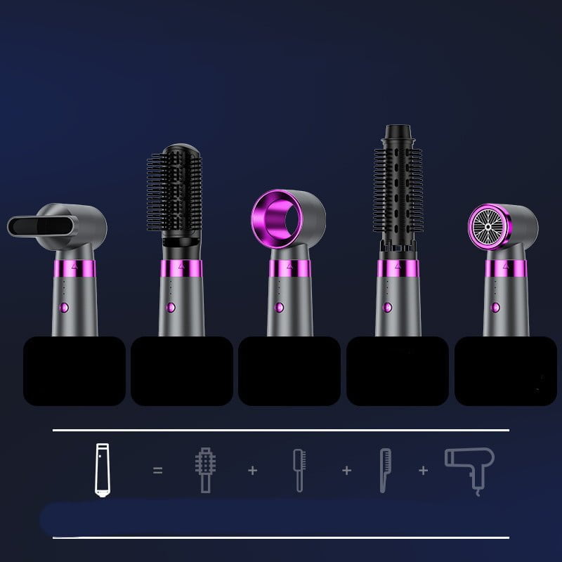 5-in-1 Ionic Hair Care Set Electric Hair Dryer And Curler