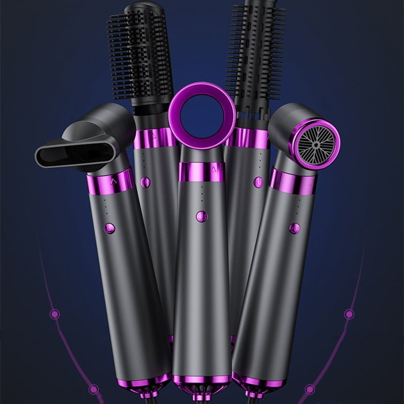 5-in-1 Ionic Hair Care Set Electric Hair Dryer And Curler