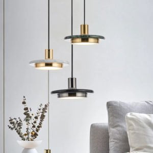Nordic Minimalist Marble Round Chandelier