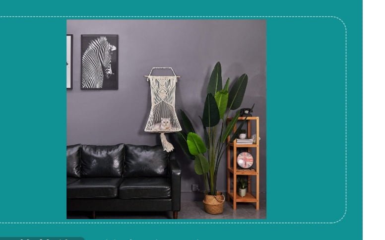 Macrame Cat Hammock Hanging Macrame Cat Bed - Image 4