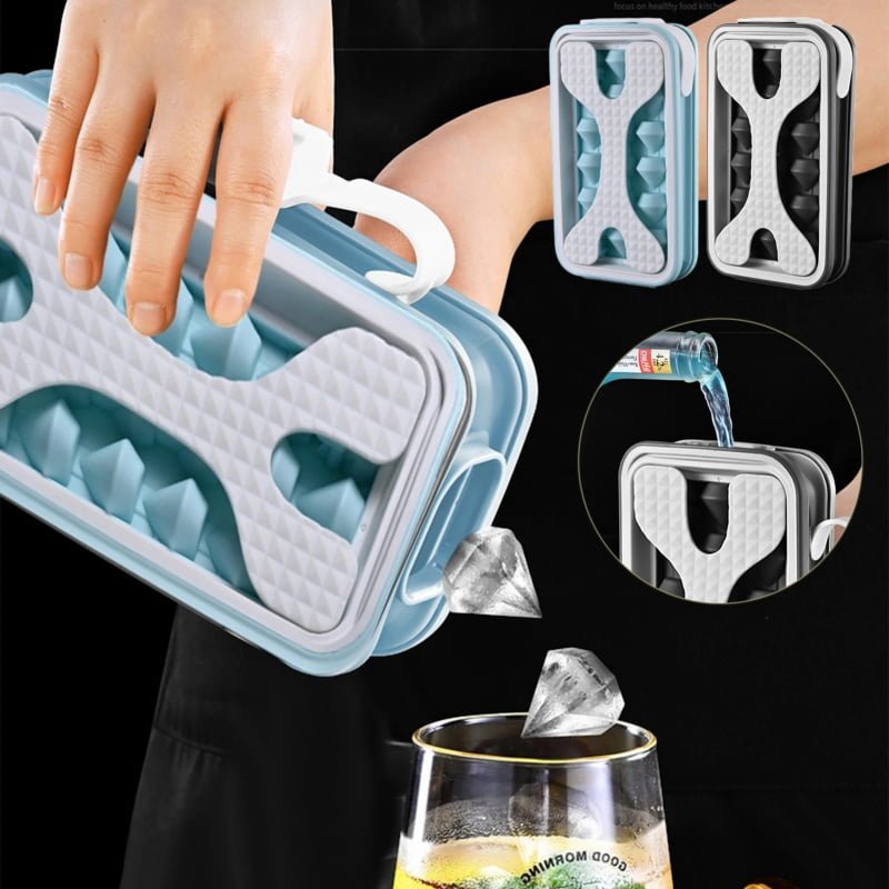 Portable Ice Cube Silicone Mold Ice Maker Bottle