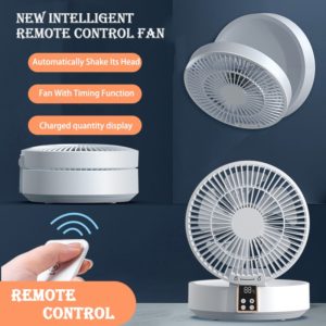 Remote Portable USB LED Rechargeable Folding Desk Fan