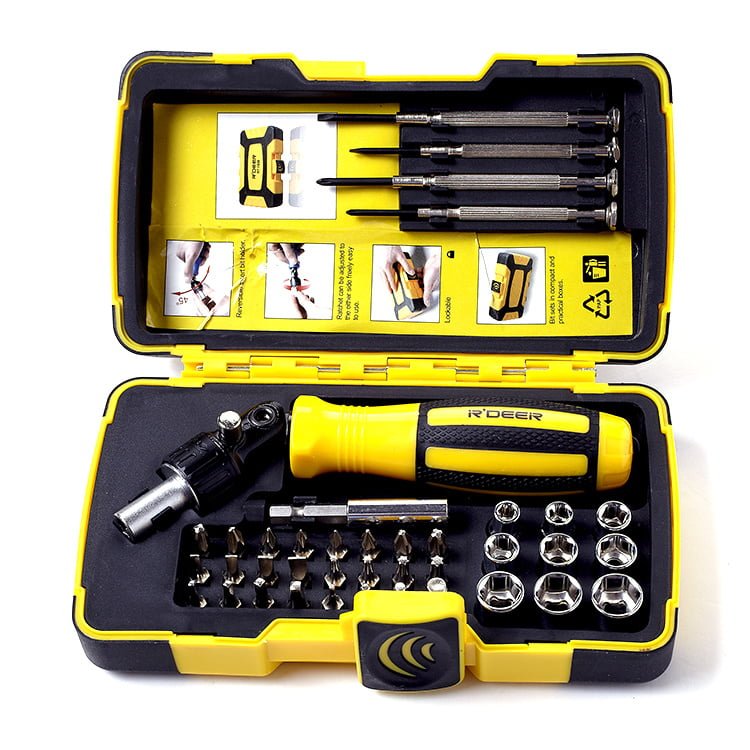 Ratchet Fast Screwdriver 39 In 1 Pistol Grip Set
