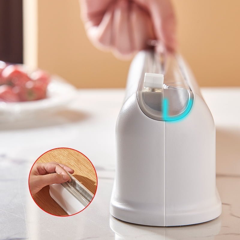 Cling Film Cutter Cup Wrap Dispenser Kitchen Storage Adjustable Cutter