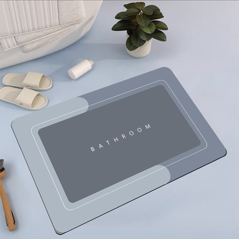 Rubber Mat Bathroom Absorbent Floor Mat - Yeedza.com
