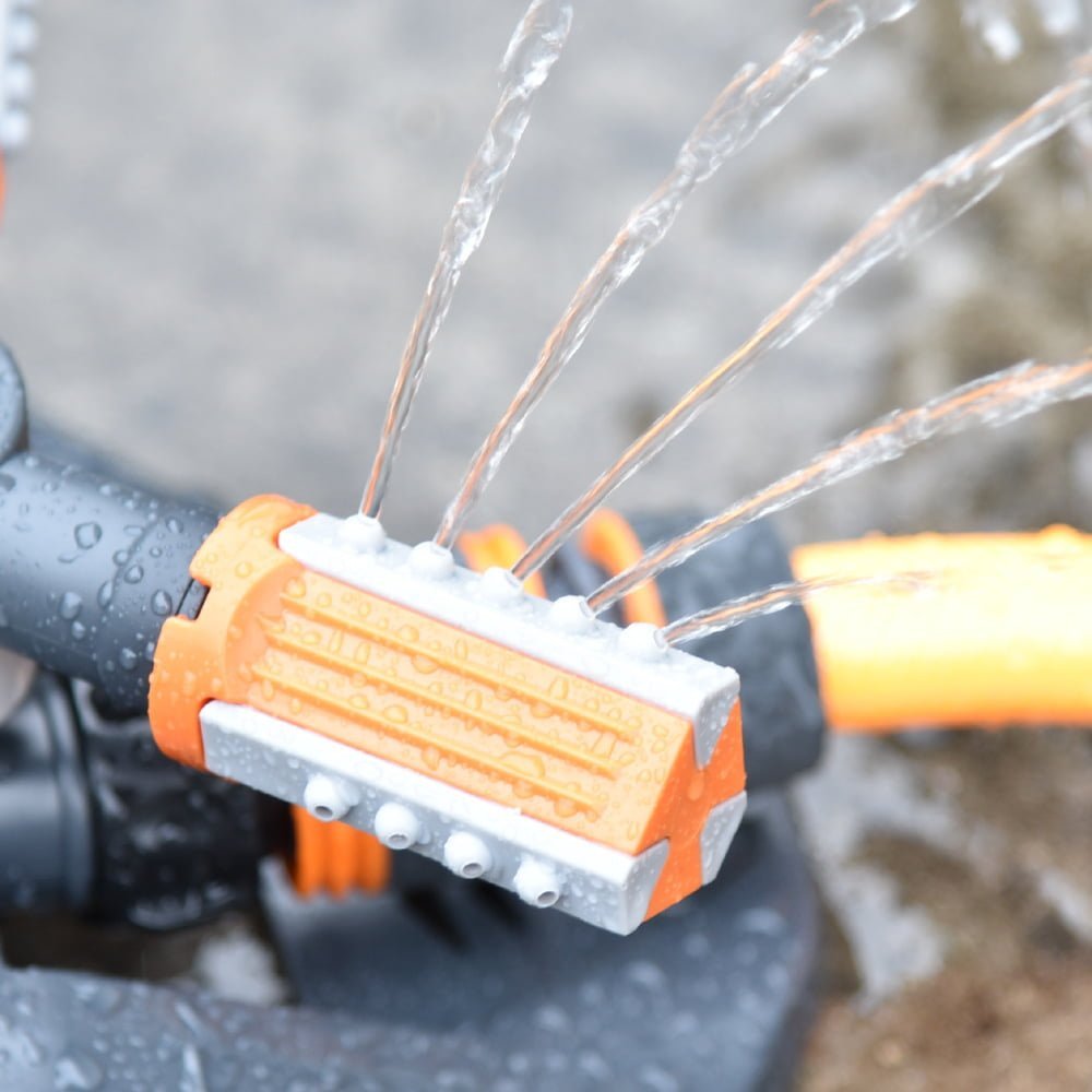 Water Sprinkler 360 Degree 3 Arm Lawn Rotating Nozzles