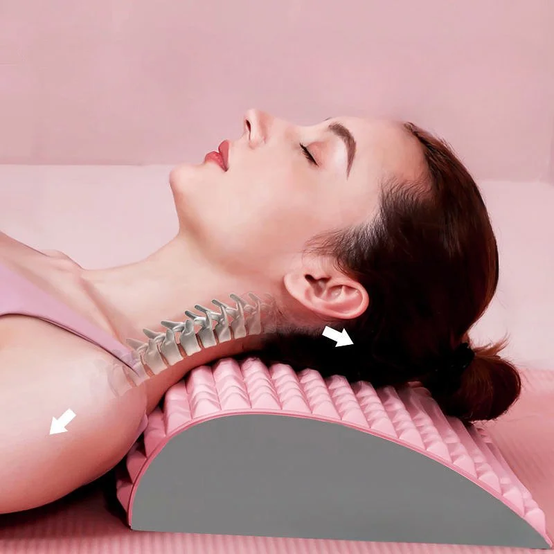 Back Stretcher Pillow Lumbar Neck Support Massager