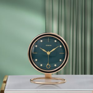 Nordic Creative Luxury Metal Glass Clock