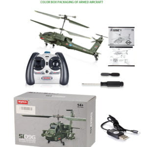 RC Helicopter Fighter Apache Drone Aircraft Toy