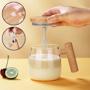 Self Stirring Mug 400ML Electric Mixing Coffee Glass Cup