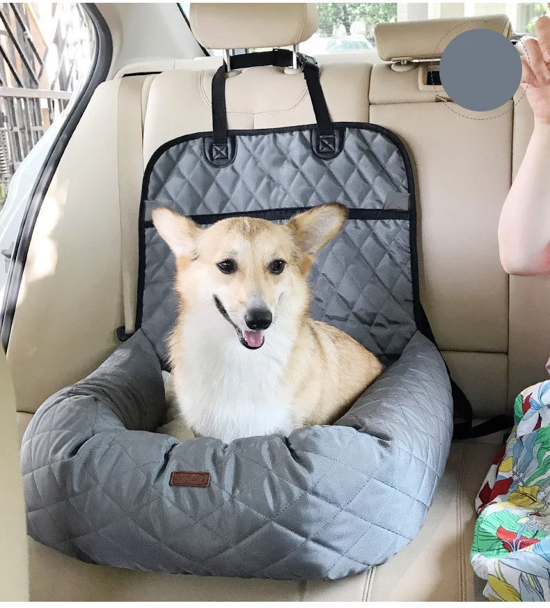Dog Car Seat 2 In 1 Folding Pet Bed Carrier