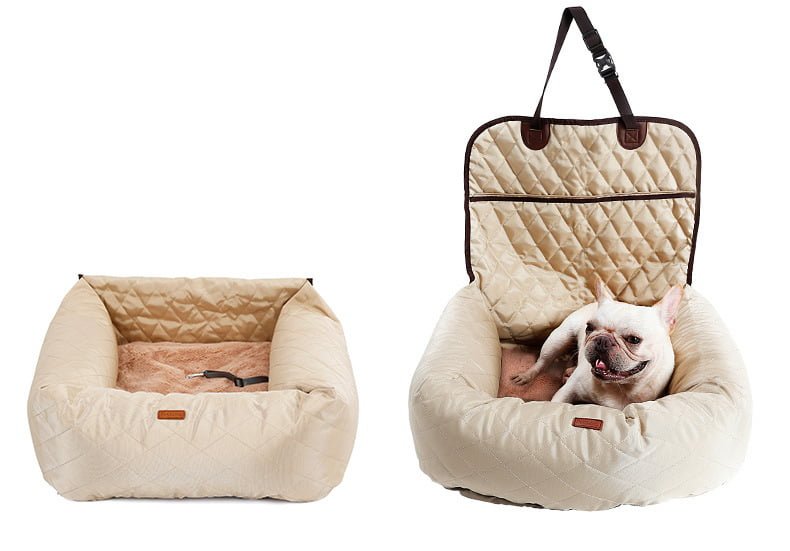 Dog Car Seat 2 In 1 Folding Pet Bed Carrier