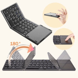 Wireless Folding Mini Keyboard Bluetooth With Touchpad