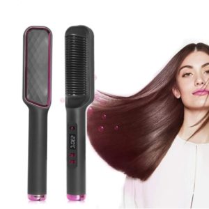Hair Straightener Brush Electric Premium Hot Comb