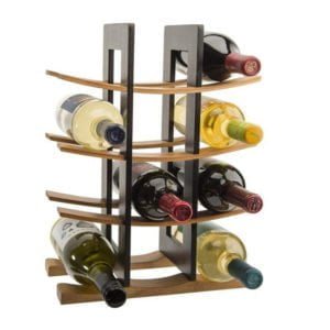 Wooden 12 Bottle Modern Wine Rack