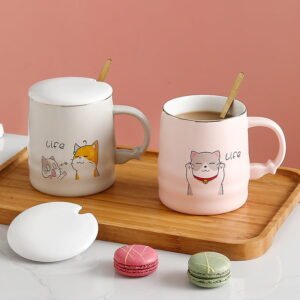Cute Cats Ceramic Cartoon Coffee Mug
