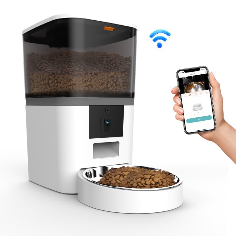 Smart Pet Food Dispenser Video Remote Pet Feeder - Yeedza.com