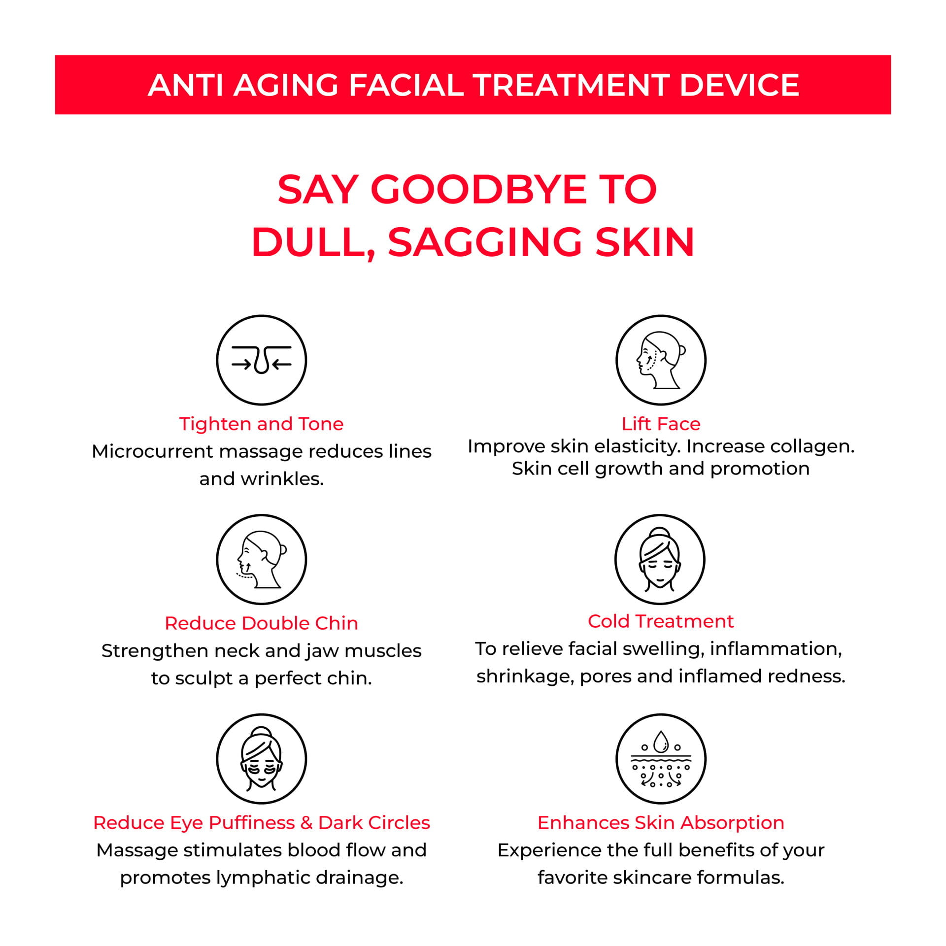 Anti Aging Facial EMS Device