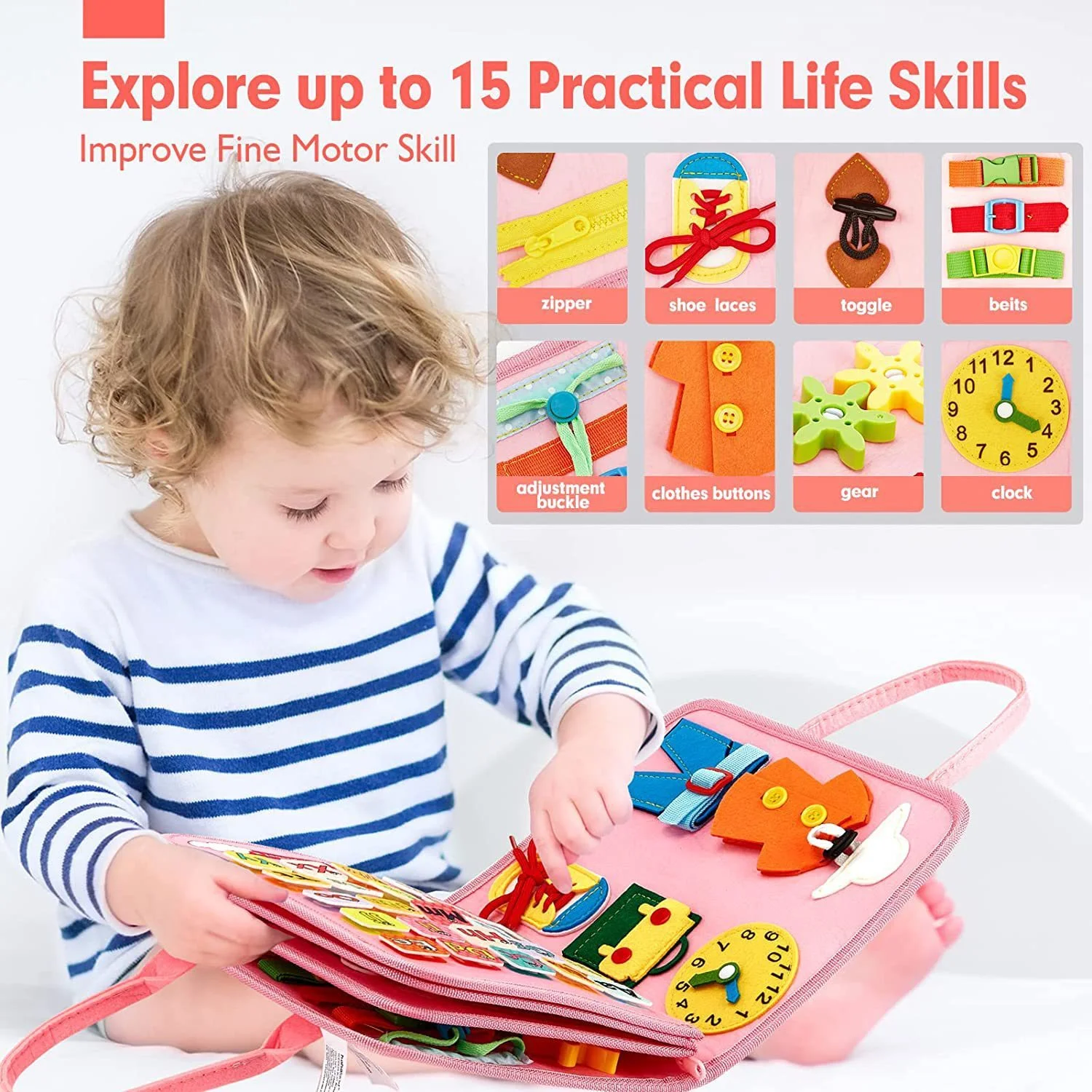 Busy Board Toddler Early Education Learning Toys