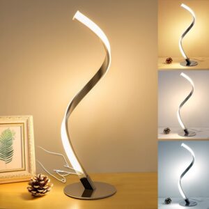 LED spiral table night lamp