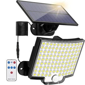 Motion Sensor 106 LED Outdoor Solar Wall Lamp