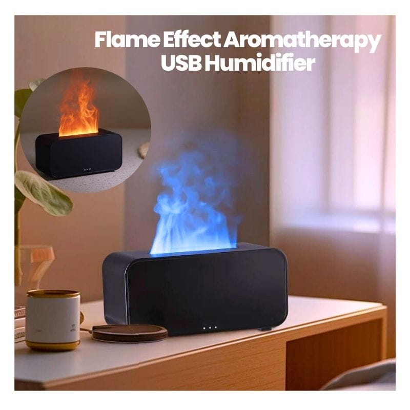 Flame Effect Aromatherapy USB Humidifier - Yeedza.com